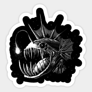 monster light fish Sticker